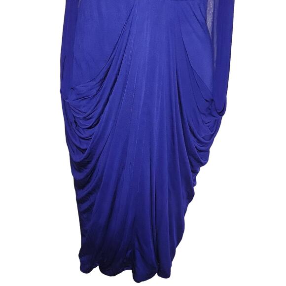 NWT Versace Early 2000's Draped Panel Back Grecian Cocktail Dress Sz 42 - Picture 12 of 13